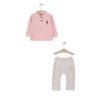 U.S. Polo Assn. U.s. Polo Assn Lisanslı Yakalı Kız Bebek Uzun Kol Sweatshirt Takım
