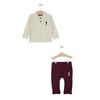 U.S. Polo Assn. U.s. Polo Assn Lisanslı Yakalı Kız Bebek Uzun Kol Sweatshirt Takım