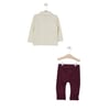 U.S. Polo Assn. U.s. Polo Assn Lisanslı Yakalı Kız Bebek Uzun Kol Sweatshirt Takım