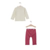 U.S. Polo Assn. U.s. Polo Assn Lisanslı Yakalı Kız Bebek Uzun Kol Sweatshirt Takım