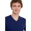V Yaka Erkek %100 Pamuk T-shirt