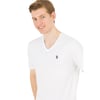 V Yaka Erkek %100 Pamuk T-shirt