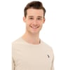 V Yaka Erkek %100 Pamuk T-shirt