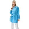 Yakası Kuş Gözü Detaylı Rayon Tunik