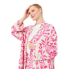 Yaprak Desen Keten Kimono Takım