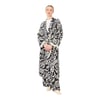 Yaprak Desen Keten Kimono Takım
