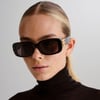 Balenciaga BB0310SK 001 Siyah Dikdörtgen Kadın Güneş Gözlüğü 53-22