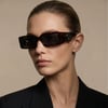Dolce & Gabbana 6197 1935/87 53-17 Kadın Füme Mat Camlı Kahverengi Asetat Çerçeve Güneş Gözlüğü