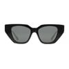 Gucci GG0641S 001 53-19 Siyah Cat Eye Çerçeveli Füme Mat Camlı Kadın Güneş Gözlüğü