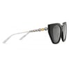 Gucci GG0641S 001 53-19 Siyah Cat Eye Çerçeveli Füme Mat Camlı Kadın Güneş Gözlüğü