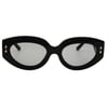Redberry Floransa 2 51-19 Kadın Güneş Gözlüğü – Siyah Asetat Cat Eye Çerçeve, Füme Mat Cam, UV400