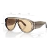 Tom Ford güneş gözlüğü tf1044 bronson 93e p.cromic 60-12 / unisex güneş gözlüğü