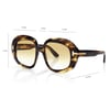 Tom Ford güneş gözlüğü tf1237 icon 56f 53-19 / unisex güneş gözlüğü