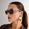 Yves saint laurent güneş gözlüğü sl m136 001 52-22  / kadın güneş gözlüğü