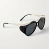Yves Saint Laurent SL 0137 Amelia 001 55-14-135 Unisex Güneş Gözlüğü – Siyah Metal Çerçeve, Füme Mat Cam, UV400