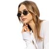 Yves Saint Laurent SL 692 002 55-19 Kadın Güneş Gözlüğü – Gümüş Metal Çerçeve, Füme Mat Cam, UV400