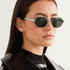 Yves Saint Laurent SL 692 002 55-19 Kadın Güneş Gözlüğü – Gümüş Metal Çerçeve, Füme Mat Cam, UV400
