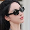Yves Saint Laurent SL M136 001 52-22 Kadın Güneş Gözlüğü – Siyah Asetat Çerçeve, Füme Mat Cam, UV400