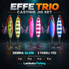 Effe Trio Casting 3 lü 2 Yönlü Jig Yem
