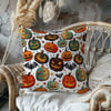 3 Boyutlu Halloween Balkabakları Dijital Baskılı Kumaş