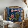 3 Boyutlu Howdy Western Denim Işıltısı 3'lü Pano Kumaşı