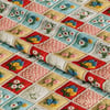 3 Boyutlu Renkli Çiçekler Patchwork Dijital Baskılı Kumaş