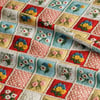 3 Boyutlu Renkli Çiçekler Patchwork Dijital Baskılı Kumaş