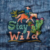 3 Boyutlu Stay Wild Kovboy Rüyası 3'lü Pano Kumaşı
