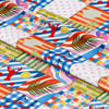 Akdeniz Patchwork Yaz Esintisi Dijital Baskılı Kumaş