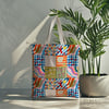 Akdeniz Patchwork Yaz Esintisi Dijital Baskılı Kumaş