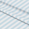 Beyaz – Açık Mavi 2,5 cm Çizgili Dijital Baskılı Kumaş