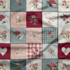 Country Patchwork Gül Masalı Dijital Baskılı Kumaş