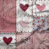 Country Patchwork Kalpler – Ahşap Zeminli Dijital Baskılı Kumaş