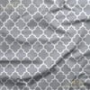 Gri Moroccan Desenli Dijital Baskılı Kumaş