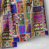 İğneyle Renk Dokunmuş Patchwork Dijital Baskılı Kumaş