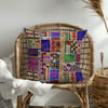 İğneyle Renk Dokunmuş Patchwork Dijital Baskılı Kumaş