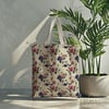 Indigo & Pudra Gül Baharı – 3 Boyutlu Dijital Baskılı Kumaş