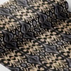 Kahverengi-Siyah Etnik Motif Desenli Dijital Baskılı Kumaş