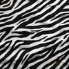 Kalın Çizgili Zebra Desenli Dijital Baskılı Kumaş