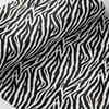 Kalın Çizgili Zebra Desenli Dijital Baskılı Kumaş