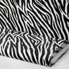 Kalın Çizgili Zebra Desenli Dijital Baskılı Kumaş