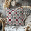 Kalpli Country Patchwork Bahçesi Dijital Baskılı Kumaş