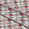 Kalpli Country Patchwork Bahçesi Dijital Baskılı Kumaş