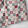 Kalpli Country Patchwork Bahçesi Dijital Baskılı Kumaş