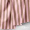 Karamel – Pudra Pembe 2,5 cm Çizgili Dijital Baskılı Kumaş