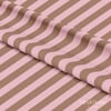 Karamel – Pudra Pembe 2,5 cm Çizgili Dijital Baskılı Kumaş
