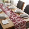 Kırmızı Masallar Toile de Jouy Dijital Baskılı Kumaş