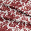 Kırmızı Masallar Toile de Jouy Dijital Baskılı Kumaş