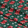 Kırmızı Yılbaşı Çanlarının Neşesi – 3D Christmas Dijital Baskılı Kumaş