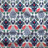 Lale Çini Motif Desenli Dijital Baskılı Kumaş